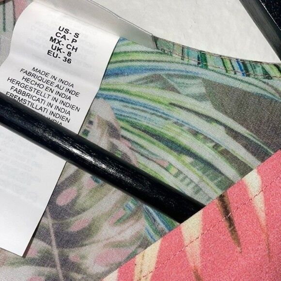 La Blanca Womens Size Small Pink Palm Tree Coverup Swimsuit Dress - Picture 8 of 8